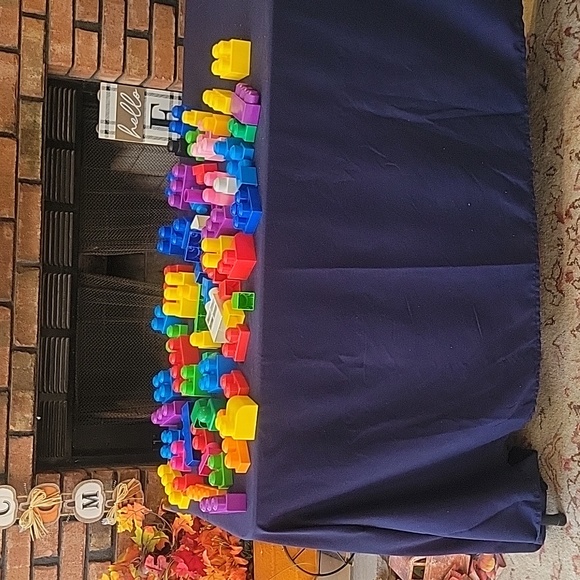 Set of 67 Lego mega blocks. All are in good condition. Color is assorted . - Picture 1 of 6